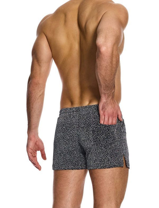 Knitted Shorts MODUS VIVENDI Crackled Slim Fit Retro - Shorts Yarns Grey 25361 B932