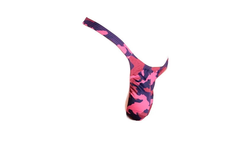 Large JJ MALIBU Pink Camouflage Printed Thong6