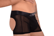 LARGE JJ MALIBU Sheer Opened Back Boxer Briefs Backless 27