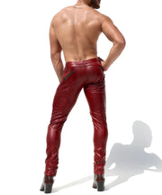 Large RUFSKIN Slim - Fit Pant Denim Chic Blood Faux Fly Leatherette Fitted Pants3