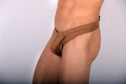 Large RUFSKIN Thong LUAN T - Back Stretch Double - Sided Brushed Knit Thong Camel 657