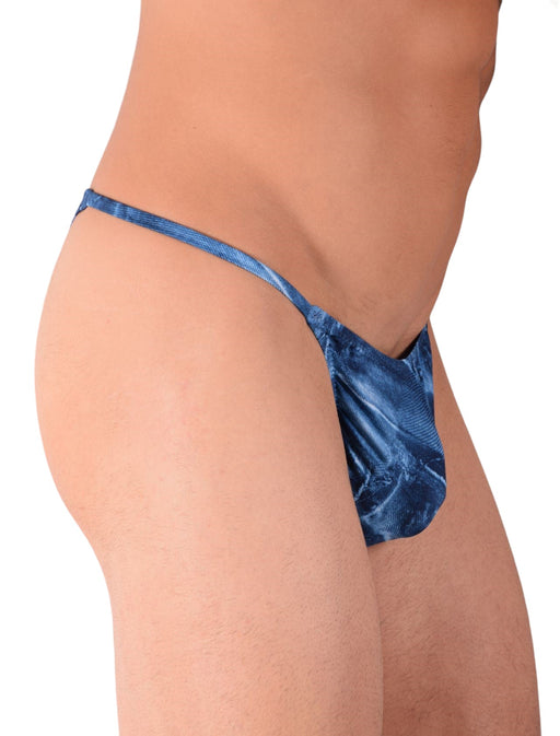 Large SKINZ Tanning Thong Blue print 2159 30" 32" 11