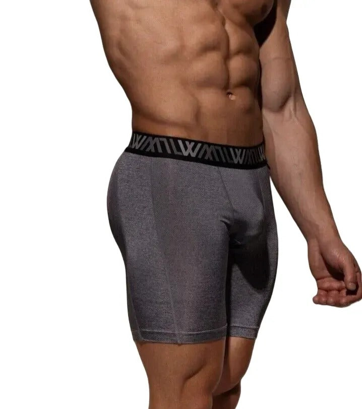 LVW AMSTERDAM Tight Sport Shorts Gym Jammer Activewear Charcoal 20