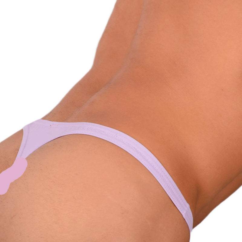 M SMU Men Sensual Light Purple Thong 33816 MX176