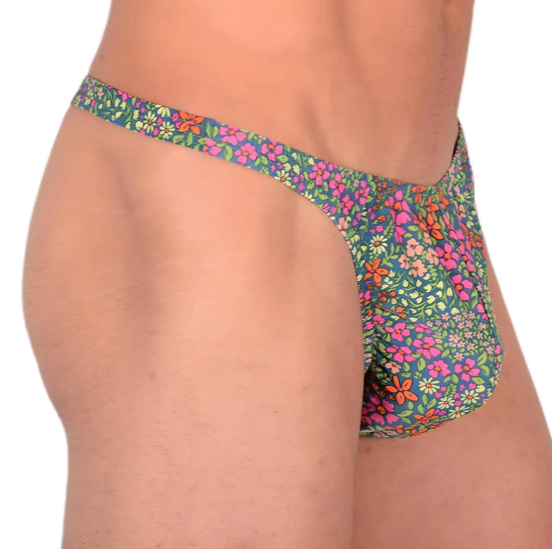 M SMU Sensual Thong Deep Green Garden 33579 MX133
