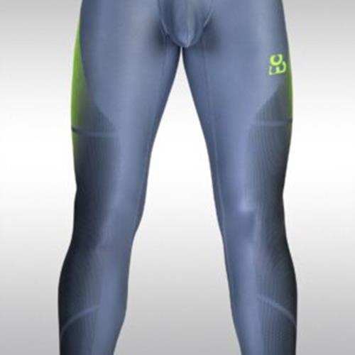 ErgoWear Sports Tight Leggings MAX SE Pants 3D Nose Shaped Pouch Grey/Green 1604