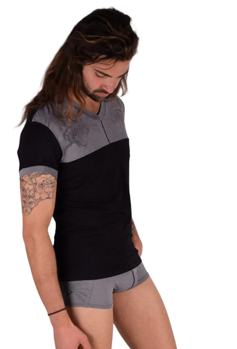 Medium Kit Gregg Homme T-Shirt & Boxer Black/Grey 33657 MX143