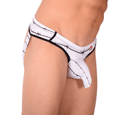 MEDIUM PIKANTE Men Jock Secret Jockstrap Soft Fabric White 9297 22