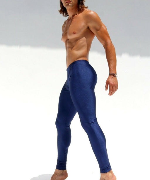 Medium RUFSKIN LUNGE Stretch Sports Tights Pemium Nylon Faux fly Navy 36 - SexyMenUnderwear.com