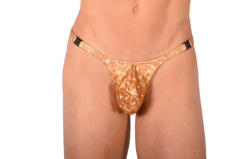 MEDIUM SMU Sexy Deetachable Golden Thong MX20 34136 - SexyMenUnderwear.com