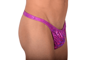 Medium SMU Swim Tanning Wear Thong Purple Flash SX 1006221