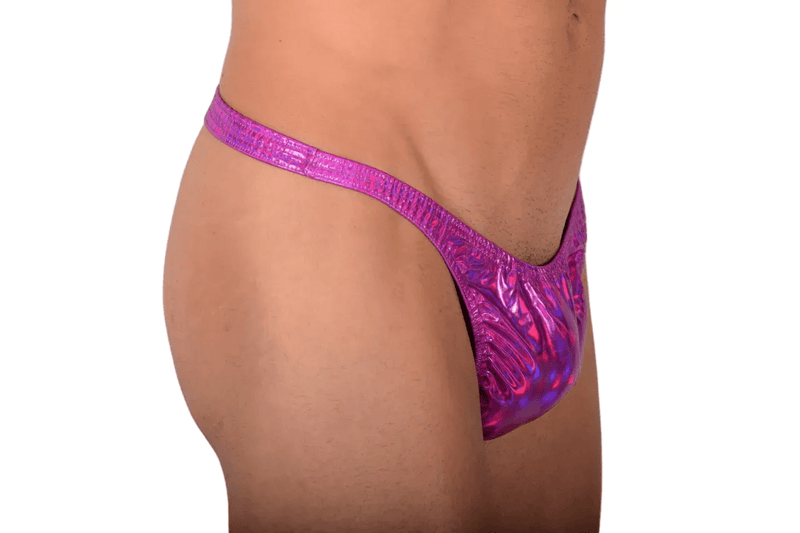 Medium SMU Swim Tanning Wear Thong Purple Flash SX 1006221