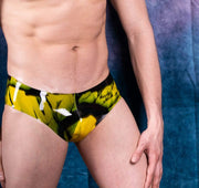 Mens Latex Briefs And TankTop Fetish Mens Rubber Suit Latex Suits Polymorphe YEL5