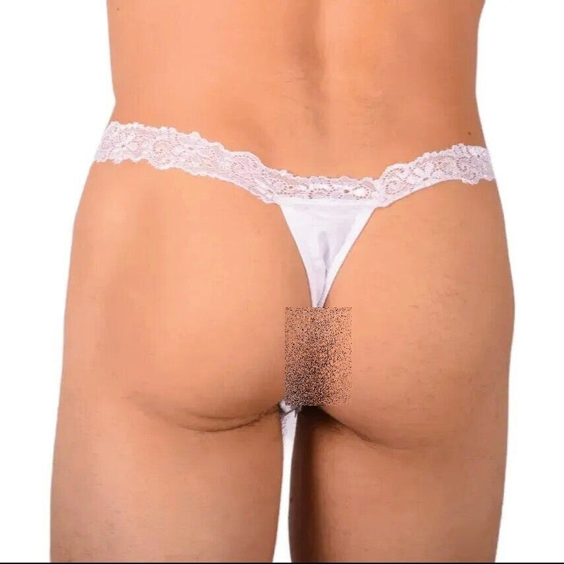 M/L SMU Thong Sensual Pure White MX20 34123 - SexyMenUnderwear.com