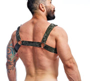 MOB DNGEON Classic Belt Harness Luxurious Faux Leather O/S Pure Camo DMBL13 52