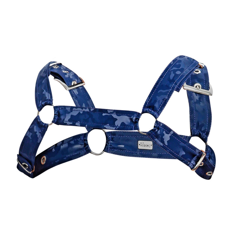 MOB DNGEON Classic Belt Harness Luxurious Leather - Look O/S Navy - Camo DMBL13 53