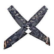 MOB DNGEON Classic Cross Harness Plush Faux Leather O/S Black - Camo DMBL12 63