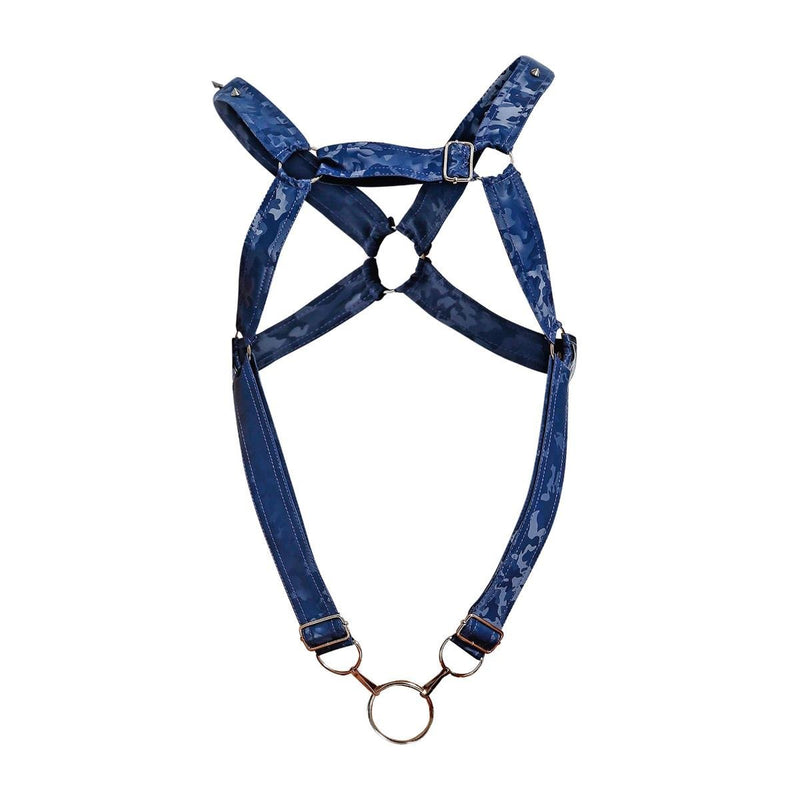 MOB DNGEON Cross C - Ring Harness One Size Adjustable Straps DMBL07 Navy - Camo4