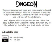 MOB DNGEON Cross C - Ring Harness Wide Adjustable Strap O/S Silver Mirror DMBL074