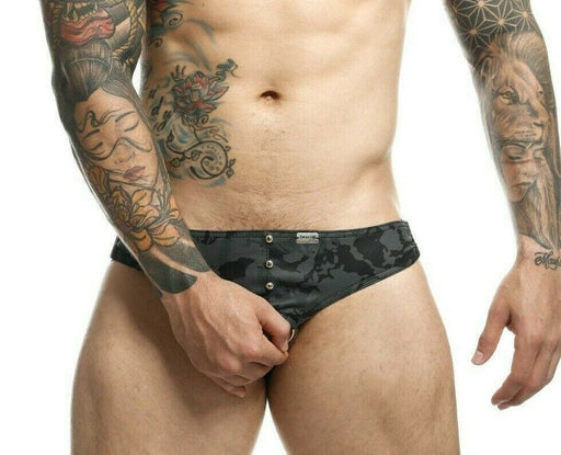 MOB DNGEON Open Front C - Ring Jockstrap Camouflage Midnight O/S DMBL01 - SexyMenUnderwear.com