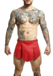 MOB DNGEON Skirt Eroticwear Mens Kilt Roman Skirts Fetish Red DMBL10 102