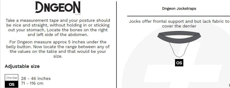 MOB DNGEON Snap Jockstrap Metal Ring Open Back - Mamba One Size DMBL035