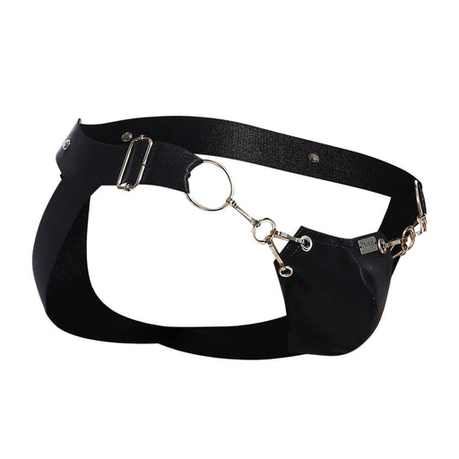 MOB DNGEON Snap Jockstrap Metal Ring Open Back - Mamba One Size DMBL032