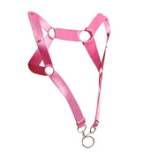 MOB DNGEON Straight Back Adjustable Harness One Size in Pink Mirror DMBL063