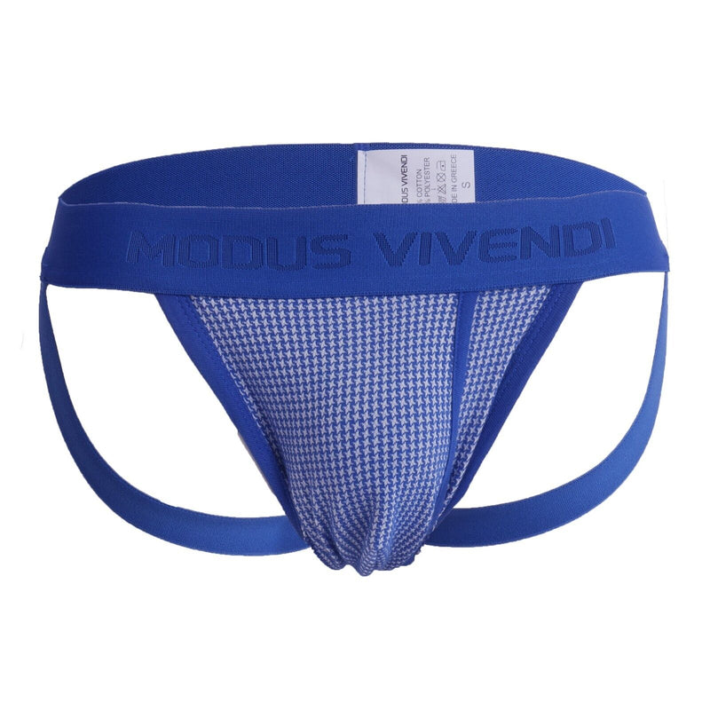 Modus Vivendi Country Jock Knitted Double - Ply Pouch Blue Jockstrap 02211 B763