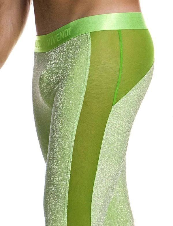 Modus Vivendi Delusion Leggings Elastic Knitted Lurex Yarns Megging Neon 025614