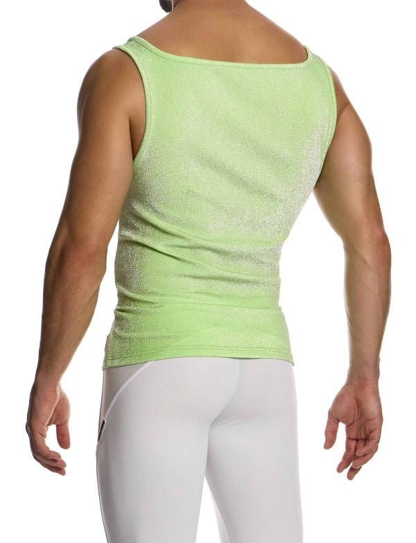 Modus Vivendi Delusion Tanktop Elastic Knitted Lurex Yarns Tank Top Neon 025313