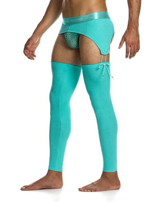 MODUS VIVENDI Garters Belt Brief Combo Reversible Organic Cotton Neon 04581 B981