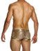 MODUS VIVENDI Harem Boxer Slim Fit Trunk Shiny Jacquards Sequins Gold 19421 - SexyMenUnderwear.com