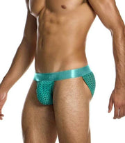 Modus Vivendi illusion Tanga Brief Stretch Semi - Transparent Mesh Neon 04514 B801