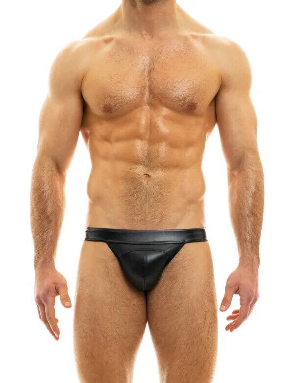 MODUS VIVENDI Jockstrap Faux Leather Jock Tight Fit Black 20511 651