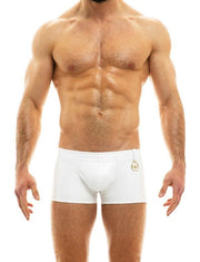 MODUS VIVENDI Leather Boxer Fillam Pelle Tight Fit White 20521 B632