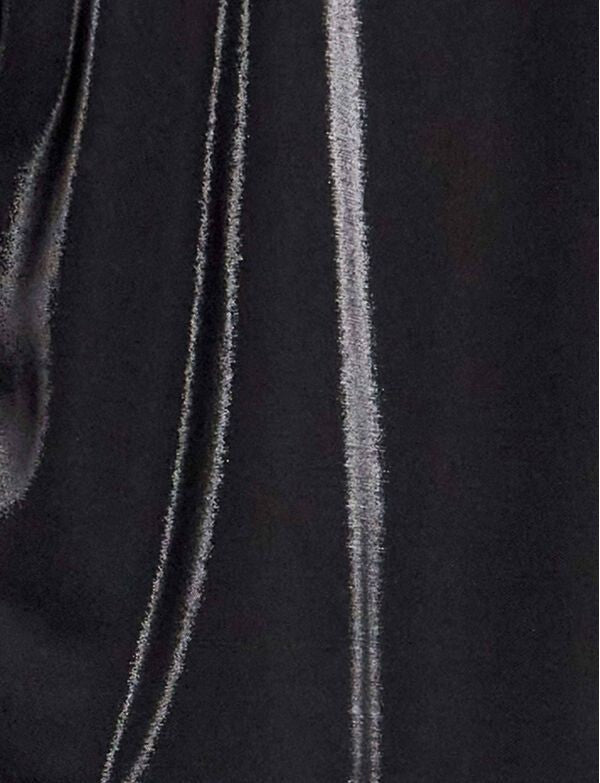 Modus Vivendi Liquid Effect Tank Top Relaxed Fit Sleeveless Shiny BLK 21331 B994