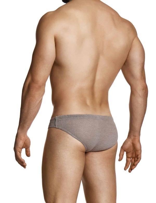 MODUS VIVENDI Micro Knit Briefs Classic Retro Style Brief Brown 22413 1043