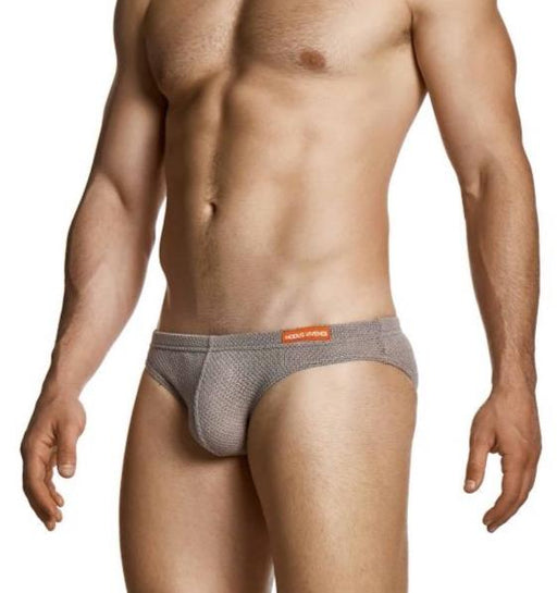 MODUS VIVENDI Micro Knit Briefs Classic Retro Style Brief Brown 22413 1041