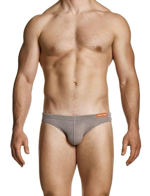 MODUS VIVENDI Micro Knit Briefs Classic Retro Style Brief Brown 22413 1042