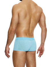 Modus Vivendi Plain Knitted Boxer Retro Style Trunks Light Blue 09421 B903