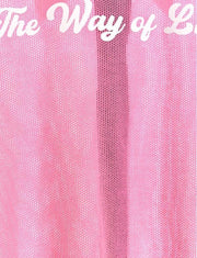 MODUS VIVENDI Retro Shirt Semi - Transparent Micro Fishnet Cotton Pink 05542 B986