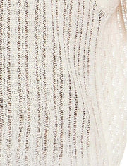 Modus Vivendi Striped Crochet Sleeveless Vest Knitted Tank in Natural 07431 91A4