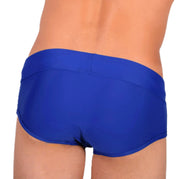 Modus Vivendi Swim - Briefs With Shiny Metallic Cubic Waistband Blue BS1811 1010