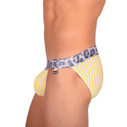 Modus Vivendi Tanga Animal Mens Tangas Pour Hommes Yellow 06812 44