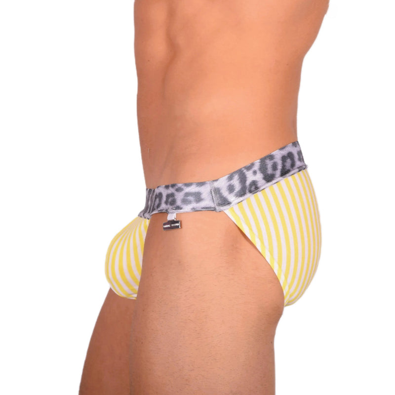 Modus Vivendi Tanga Animal Mens Tangas Pour Hommes Yellow 06812 44