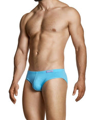 MODUS VIVENDI Upcycled Cotton Briefs Classic Retro Style Brief Blue 22413 - 1 1041