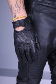 MR. Riegillio Leather Racing Gloves Lightweight Resilient Sheep Leathers Black7