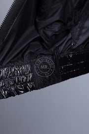 MR. RIEGILLIO Shiny Nylon 24 Tracksuit Jacket Black R10258