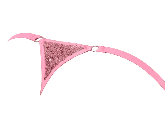 O/S SMU String Tanga Pink Paillette ajustable 30 - 38 inch SX 1006242